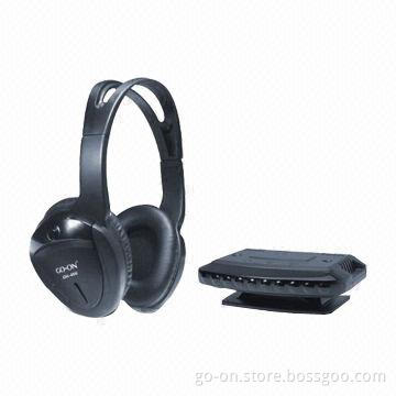Home Use IR Wireless Headset with Clear Stereo Sound and Adjustable Headband